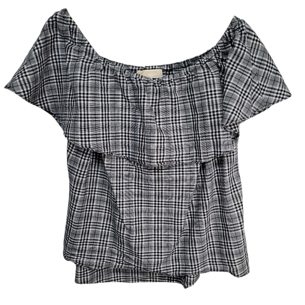 Michael Michael Kors Off The Shoulder Peasant Blouse Size M Feminine Office Chic